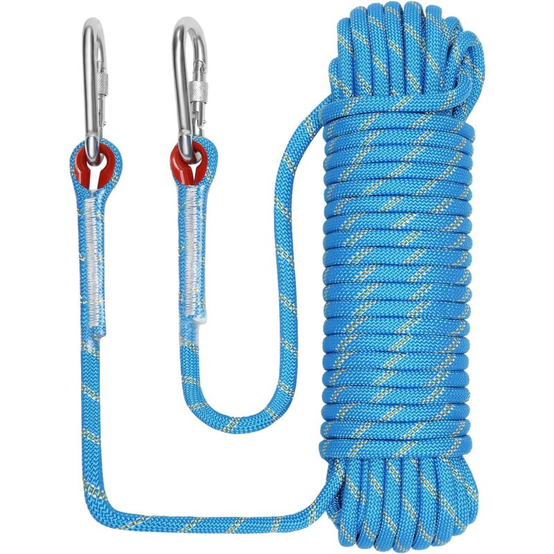 10 mm x 20 Mètre Corde Corde d'escalade Corde Marine Corde d'ancrage Corde de Bateau Corde de Rappel Corde de Flottaison Corde de Balançoire d'arbre