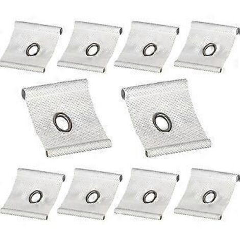 10 œillets universels pour tringles de toit, crochets de fixation, œillets de rail pour auvents de caravanes, pièces et accessoires pour camping-cars, pour rails de toit de 5/6 mm à 7/8 mm