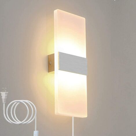 LED Design Wand Leuchte Schalter Flur Dielen Strahler Wohn Schlaf Zimmer Lampen