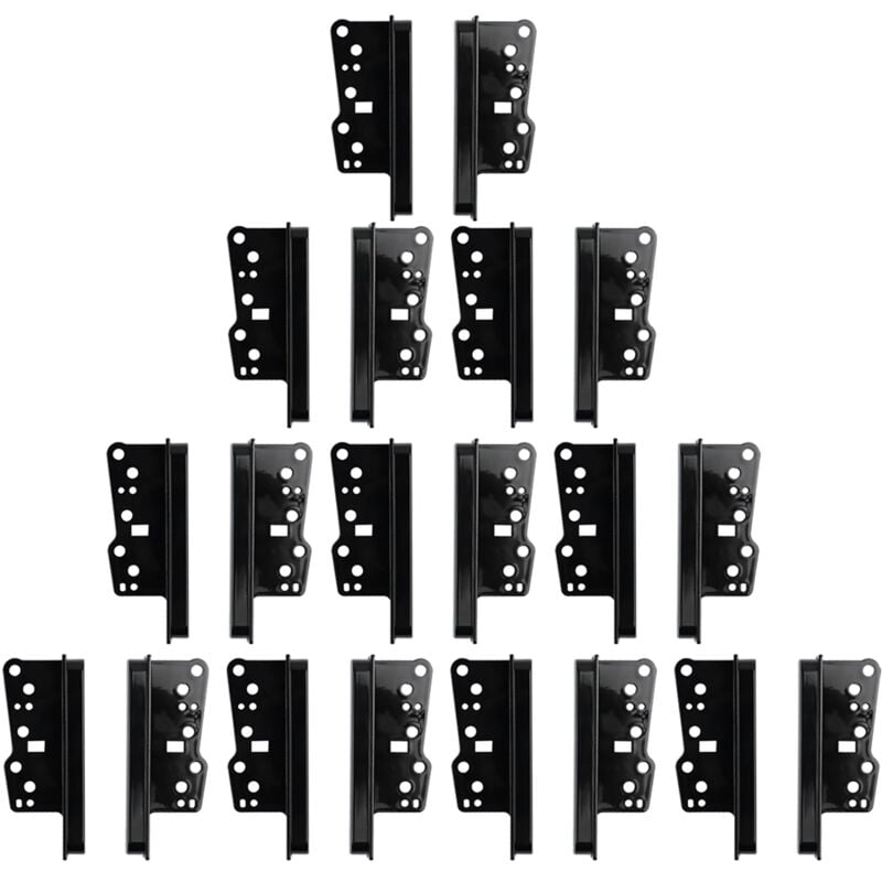 Image of 10 paar Auto Radio Halterungen Doppel Din Stereo Panel Fascia dvd Dash Mount Trim Side Kit für b