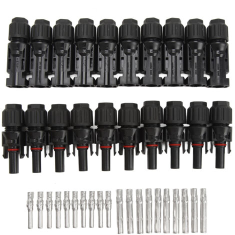 10 Paar Stecker/Buchsen für Solaranlagen, 1000 V, 30 A, IP67 wasserdicht, für Solarenergieprojekte
