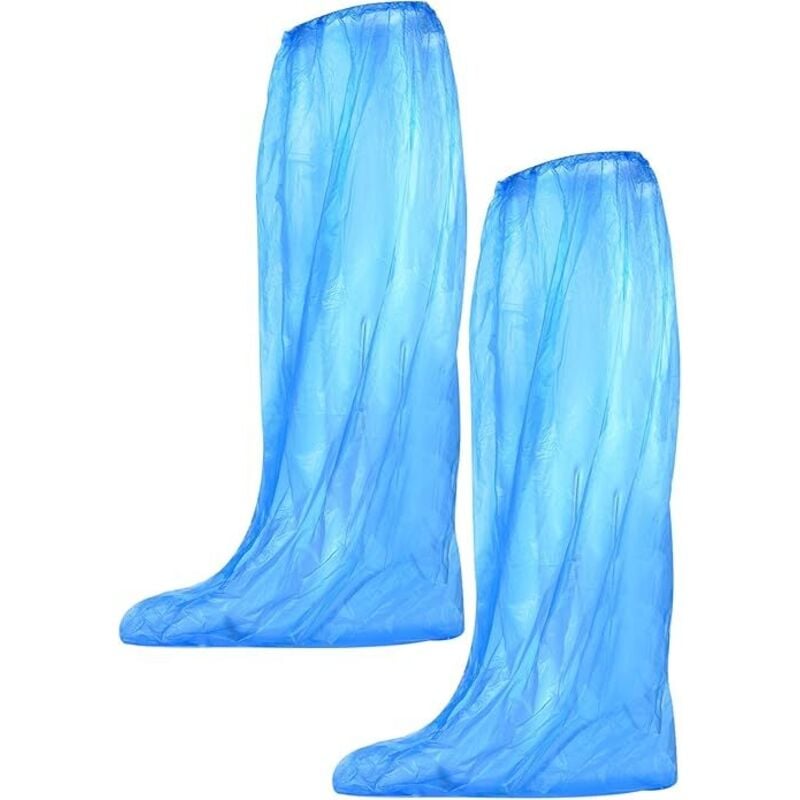 Image of 10 Paar wasserdichte Einweg-Überschuhe für Damen und Herren, Blau
