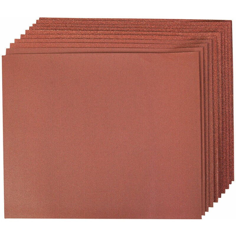 10 pack 230mm x 280mm Mixed Grit Sanding Sheets Aluminium Oxide Hand Sand Paper