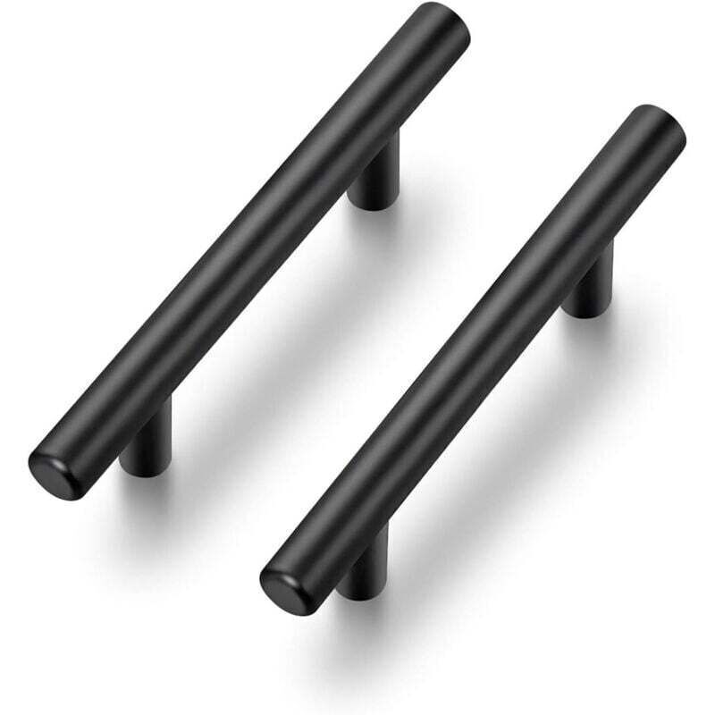 10 Pack 5'' Cabinet Pulls Matte Black Stainless Steel Kitchen Cupboard Handles Cabinet Handles 5”Length