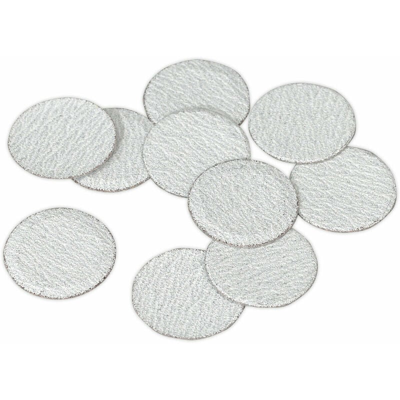 Loops - 10 pack - 75mm Hook & Loop Mini Sanding Discs - 60 Grit Aluminium Oxide Sheet