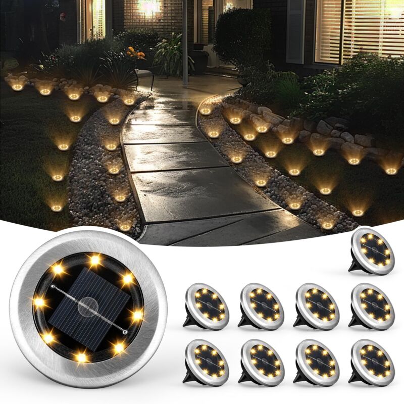 Image of 10 Pack Mini Solar Garden Lights,&hellip;