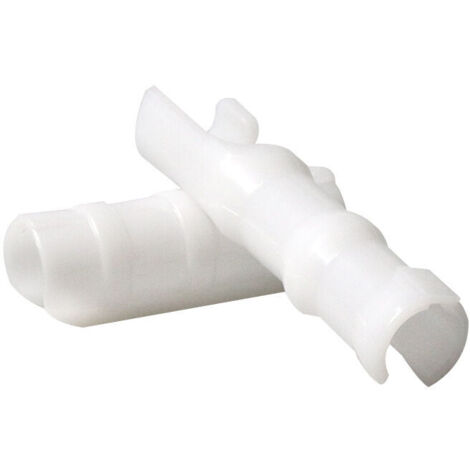 10 Packung mit 20 Gewächshausclips - 25 mm dicke winddichte ABS-Karabiner, Farbe weiß