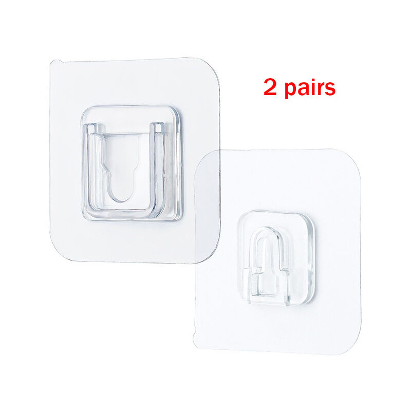 10 paia ganci a parete biadesivi appendiabiti