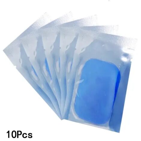 10 paires (20 pièces) de coussinets de gel de rechange pour appareil d'électrostimulation musculaire abdominale, équipement de fitness, patchs de massage en gel de rechange00037-AquaForge