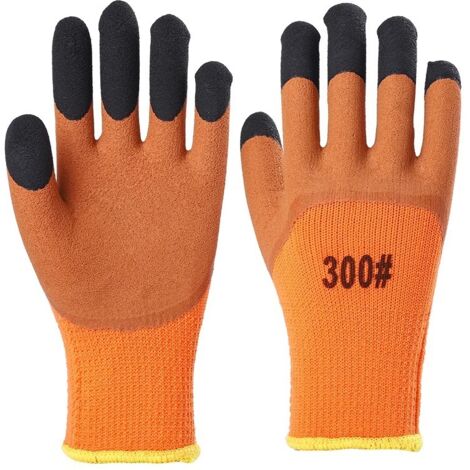 10 paires de gants de travail d'hiver imperméables, gants antidérapants isolés thermiquement, gants de travail d'hiver en plein air