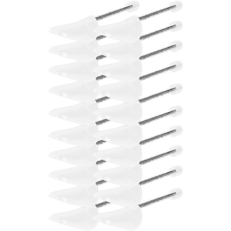 10 paires d'embauchoirs à chaussures en plastique, embauchoirs à chaussures transparents avec ressort en spirale