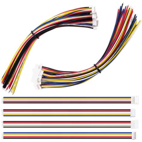 10 Paires JST 1.5 ZH 5 Pin Connecteur, JST ZH 5 Broches Connecteur Mâle et Femelle avec Câble Fil Électrique 150mm 26AWG