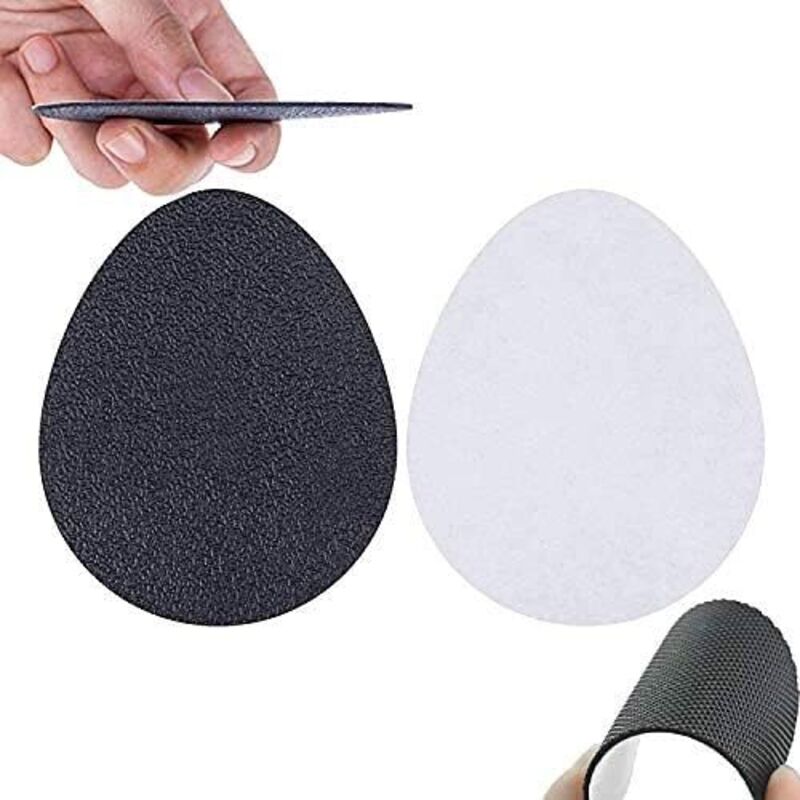 10 Paires Patins Antidérapants Chaussures Auto-Adhesif Protecteur de Coussins de Chaussures, Noir