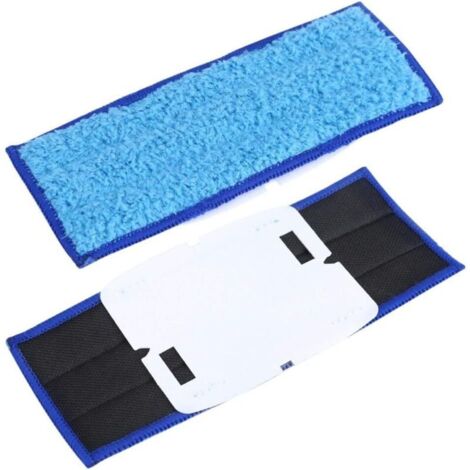 10 panni in microfibra per mocio, 185 x 70 mm, lavabili, per pulizia a secco e a umido, di ricambio per Braava Jet 240/241 (blu)
