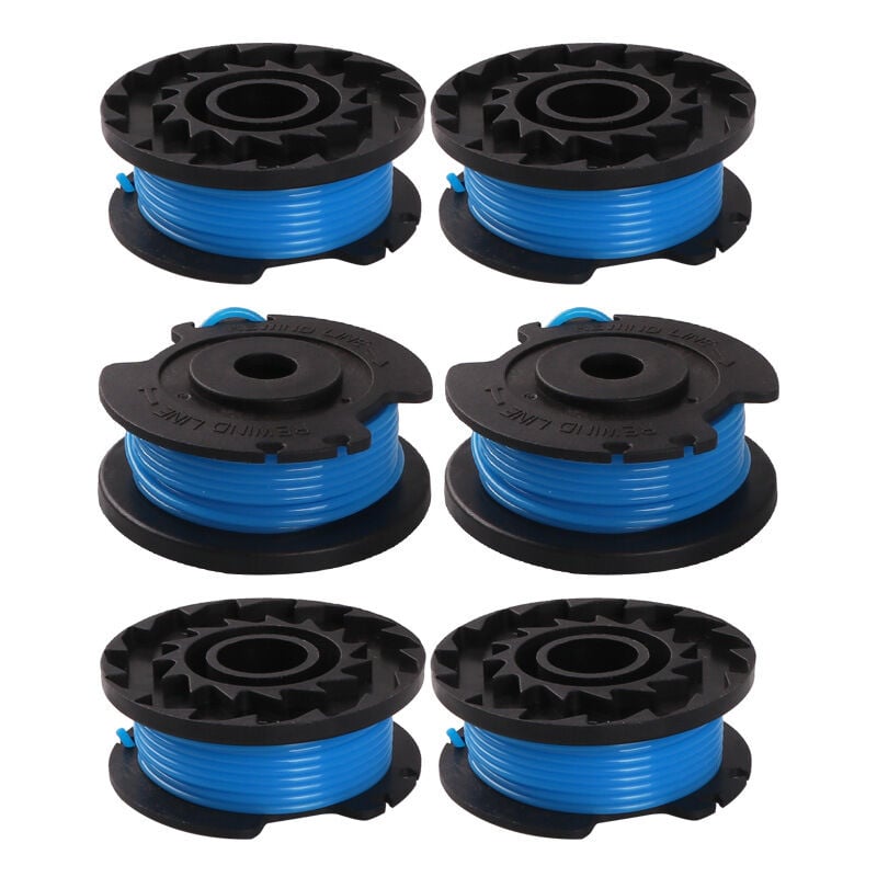 10 Paquets Bobine de Rechange pour Coupe-bordure pouce pour , Compatible Avec Ryobi One + AC14RL3A, Coupe-fil Sans Fil , 8 Bobines + 2 Capuchons de