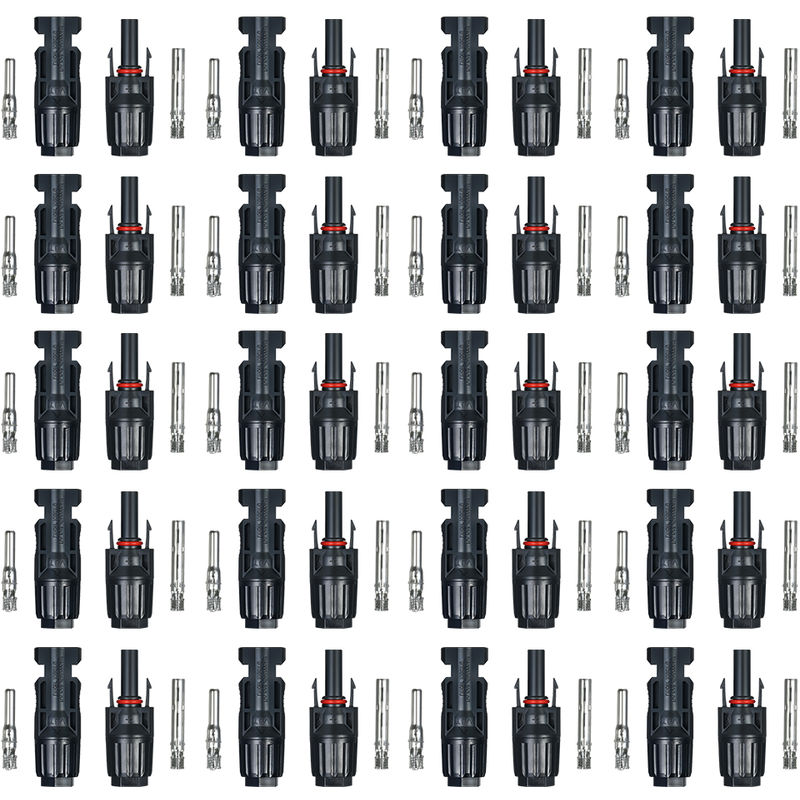 

20 pares, conectores de cable del panel solar MC4 macho / hembra, para sistema fotovoltaico