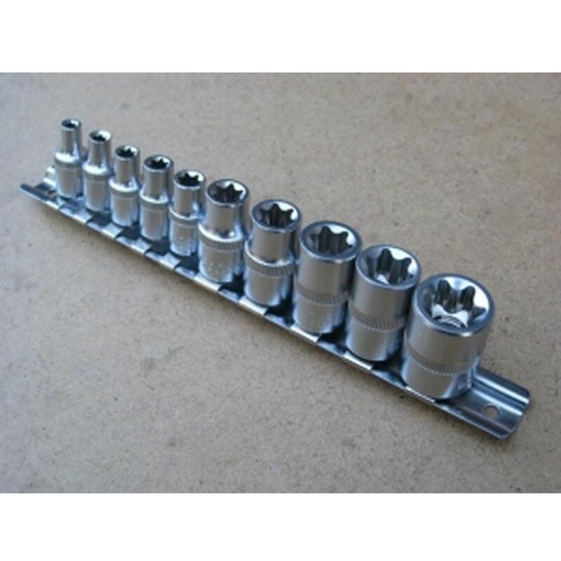 

10 pc Set Torx Estrella Hembra Conectores 1/4