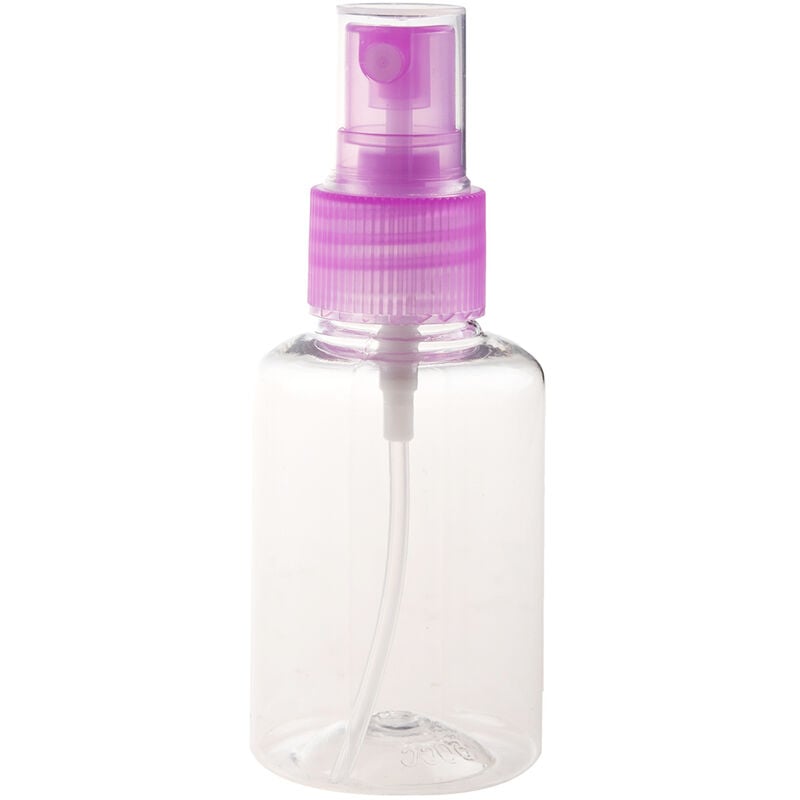 Tlily - 10 pcs 50ml bouteille a pulvaporisation Vide en Plastique Maquillage Atomiseur Pompe a Containeur Transparent + violet