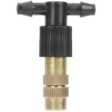 10 Pcs Adjustable Brass Watering Nozzle Spray Heads Balcony Flowers Misting Watering Gardening Accessories,SEMAket,black+gold