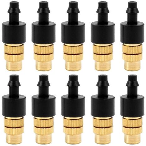 10 pcs Adjustable Misting Nozzle for Gardening Sprinkler Sprayer