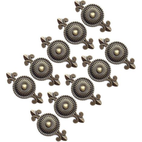 10 Pcs (bronze) Cabinet Poigne Cabinet Boutons Meubles Boutons Boutons Du Tiroir Poignes Meubles, Bouton Pour Armoire, Tiroir