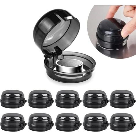 10 PCS Cache-Boutons de Cuisinière à Gaz,Couverture de Bouton pour Cuisinière,Gaz Couverture de Bouton,Bouton de Sécurité Four