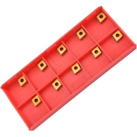 10 PCS Carbide Insert Turning Carbide Insert Turning Tool 10×10×2.5mm Carbide Insert for Lathe Tool Carbide Inserts CCMT060204 for Finishing Steel for Lathes