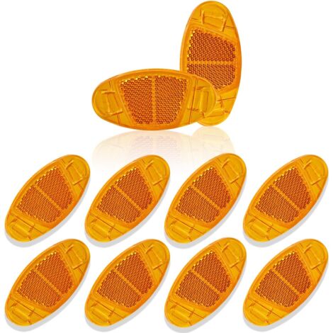 10 pcs Catadioptre ,Vélo Route Réflecteurs,Sûr Feux D'avertissement Roue Lumières, pour Nuit Cyclisme Sécurité