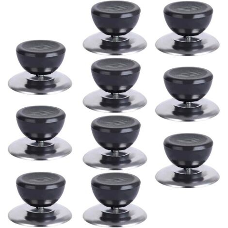 10 Pcs Couvercle Pot Acier Inoxydable Bouton Poignée Remplacement Poignée Pot Cuisine Universel De Pot Lid Knob Universel Casserole en Acier Inoxydable Accessoire de Marmite,