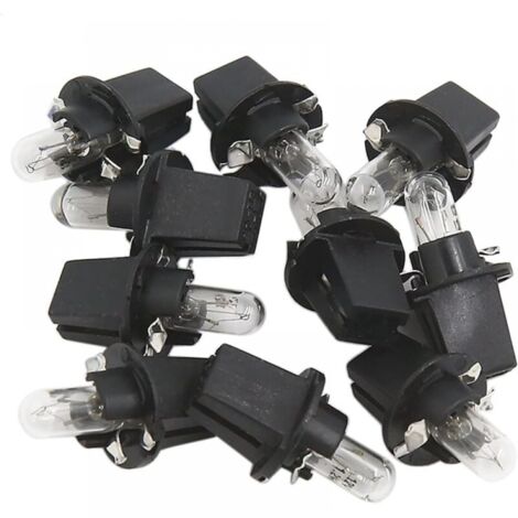 10 Pcs DC 12V 1,2 W T5 Gelb Dashboard Glühbirne für Auto Innen