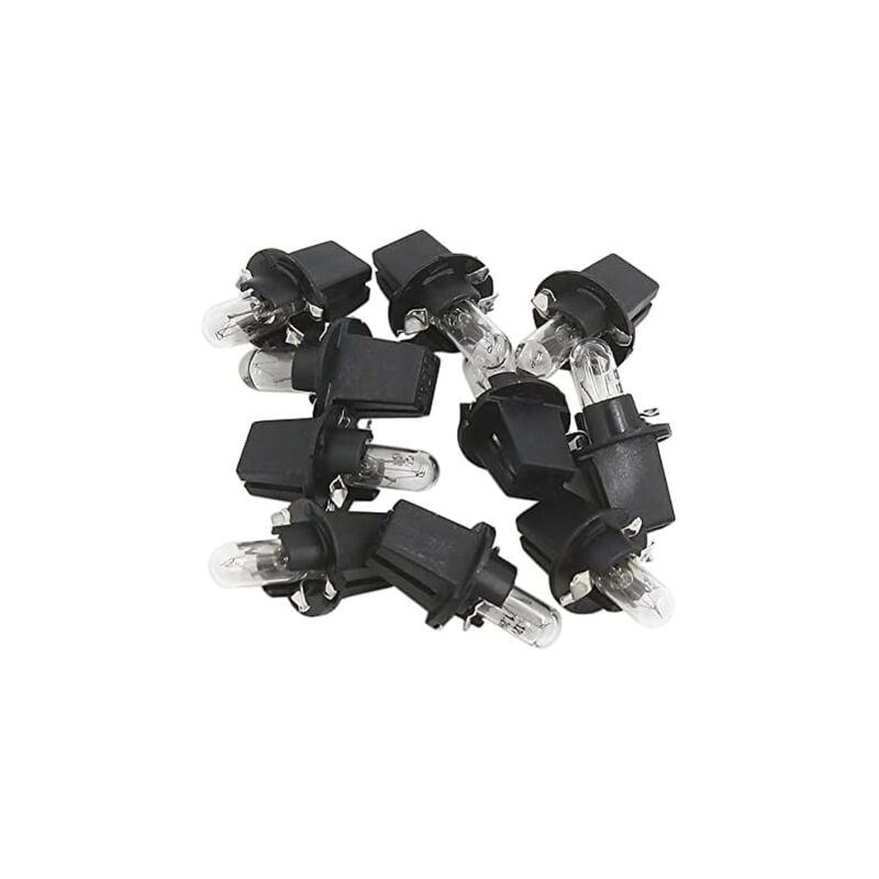 Image of Gotrays - 10 Pcs dc 12V 1,2 w T5 led Birne Dashboard Licht Gelb für Auto Innen