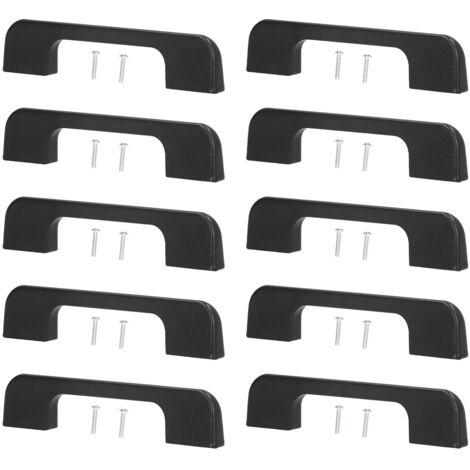 10 Pcs Drawer Pulls Strong Bearing Capacity Modern Simple Unique Cabinet Handles with Screw for Wardrobe Door Window