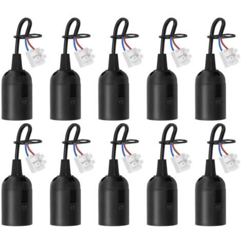 Image of 10 Pcs E27 Sockets with Cable,&hellip;