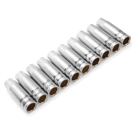 10 pcs Embout de contact gaz pour MB15 MB14, 12 mm laiton, protection brûleur, accessoire MAG MIG
