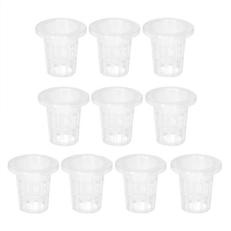 10 pcs/Ensemble en Plastique Hydroponique Panier Tasse Respirant Plante Pot pour Jardin Balcon Plantation