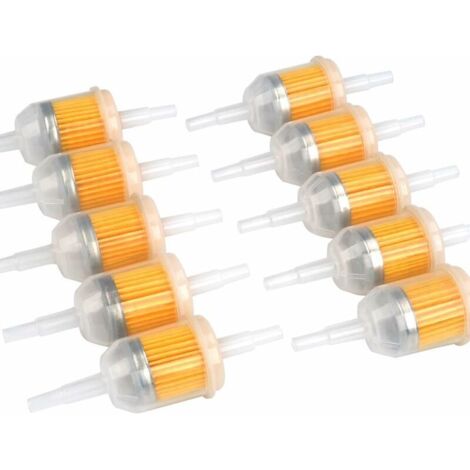 10 Pcs Filtre à Carburant Universel Carburant Rapide de Filtre à Essence de 6 mm, 8 mm, machines pour filtrer l'essence