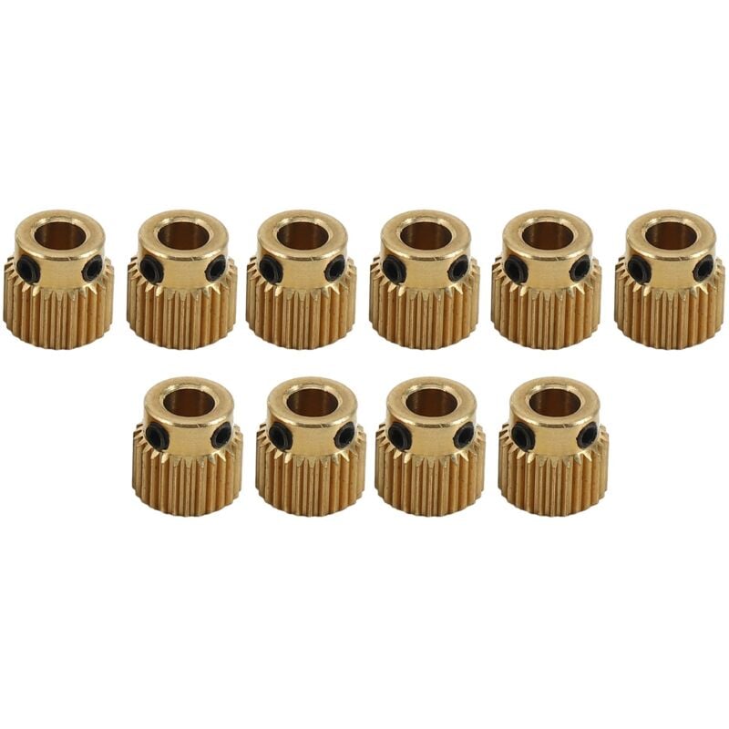 Image of 10 Pcs für Makerbot Oder 1,75mm Verbrauchs 26 Zahn Messing Extruder Feed Getriebe
