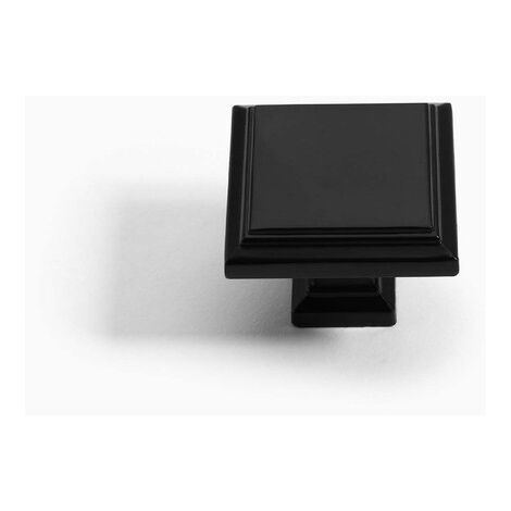 10 PCS Gebürstete Möbelknöpfe Türknöpfe für Einbauschränke Türknauf Küche Knöpfe für Einbauschränke Zinklegierung Türknauf Türgriff Küche Handgelenk Möbel Einzelloch-Mattschwarz