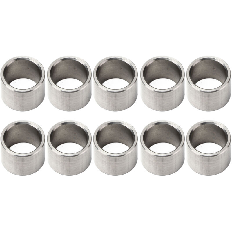 10 pcs Kit d'accessoires de quincaillerie en acier inoxydable, rondelles d'espacement 15 mm de diamètre extérieur 12 mm de diamètre intérieur