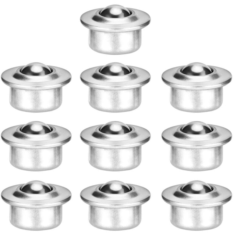 10 Pcs Kugelrollen mit Stahlkugel Kugellagereinheit Möbelrollen Kugel Transfer Kugellager Transfer Bearing Lager 15kg | 08131010851572
