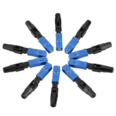 10 pcs/lot SC/UPC fibre optique connecteur rapide adaptateur rapide mode unique pour FTTH/ODF