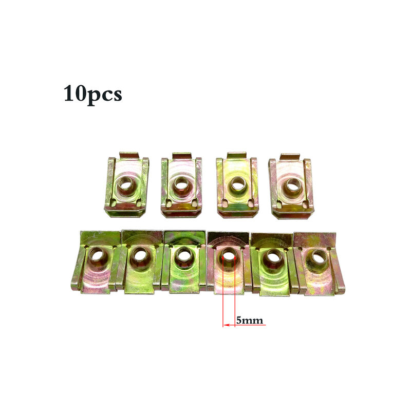 Fuienko - 10 Pcs M5 M6 M8 U-Tipo di Auto Pinze