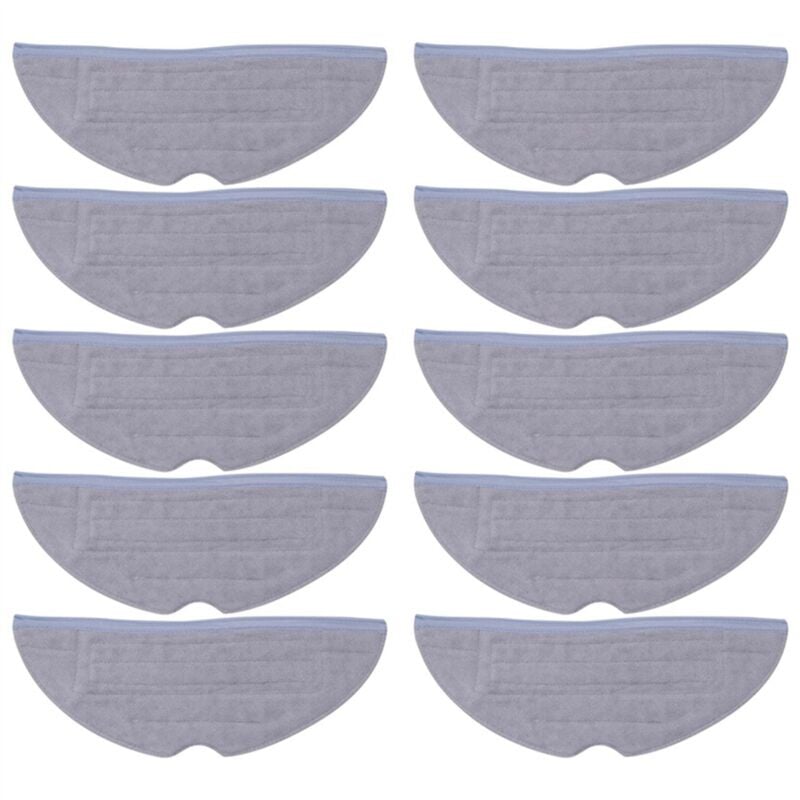 Image of 10 Pcs Mopp Tuch Pads Ersatz für S7 T7S T7 Plus Staubsauger Teile Mikrofaser Weichen Pad