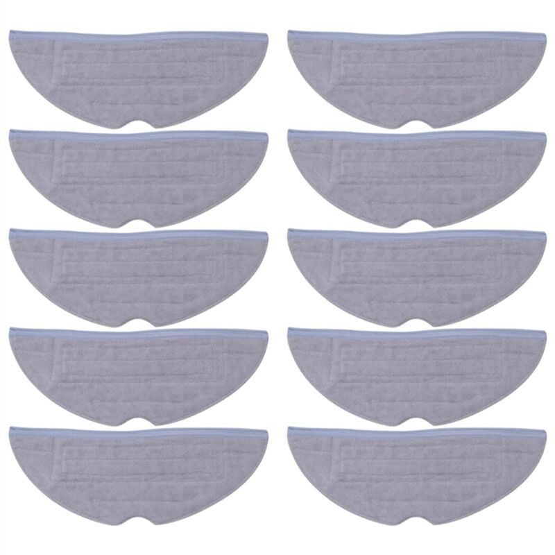 Image of 10 Pcs Mopp Tuch Pads Ersatz für S7 T7S T7 Plus Staubsauger Teile Mikrofaser Weichen Pad