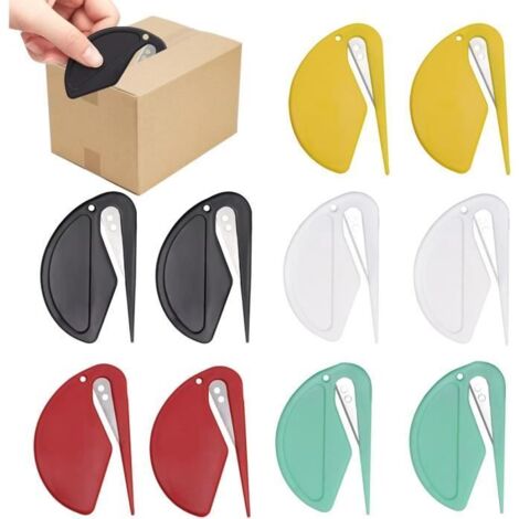 10 Pcs Ouvre Lettres,Mini Cutter Ouvre Colis,Ouvre Enveloppe,Ouvre Lettre Coupe Papier Ouvre Lettre,Coupe-Papier avec Lame