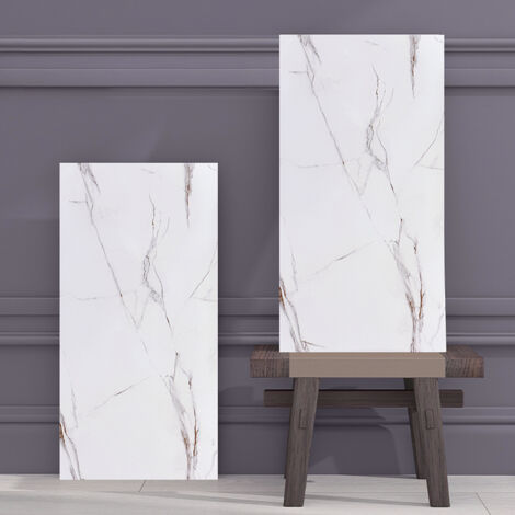 10 Pcs Peel and Stick Marble Wall Tile Blacksplash