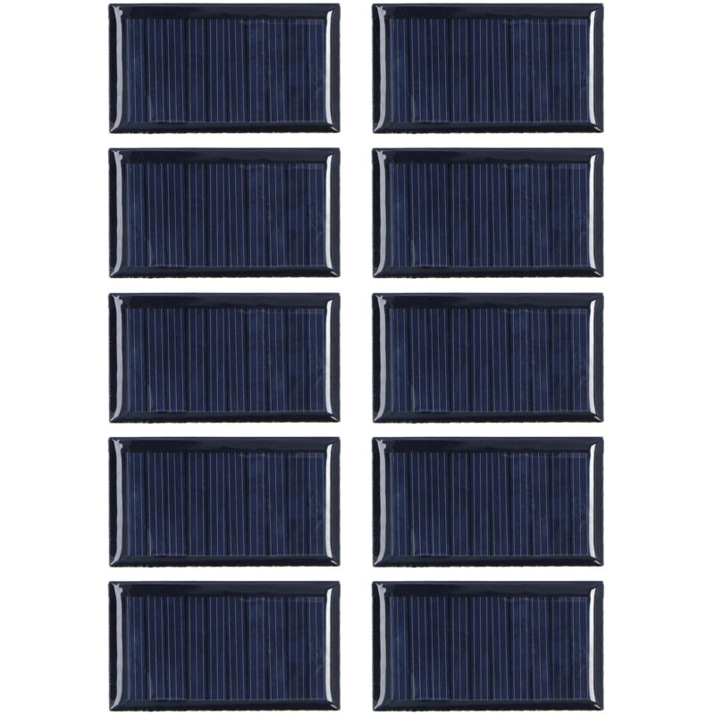 10 pcs Petite Cellule Solaire Résistant Aux Intempéries DIY Module De Panneau Solaire pour Projets Scientifiques Jouet Lumière 0.15 W 5 V