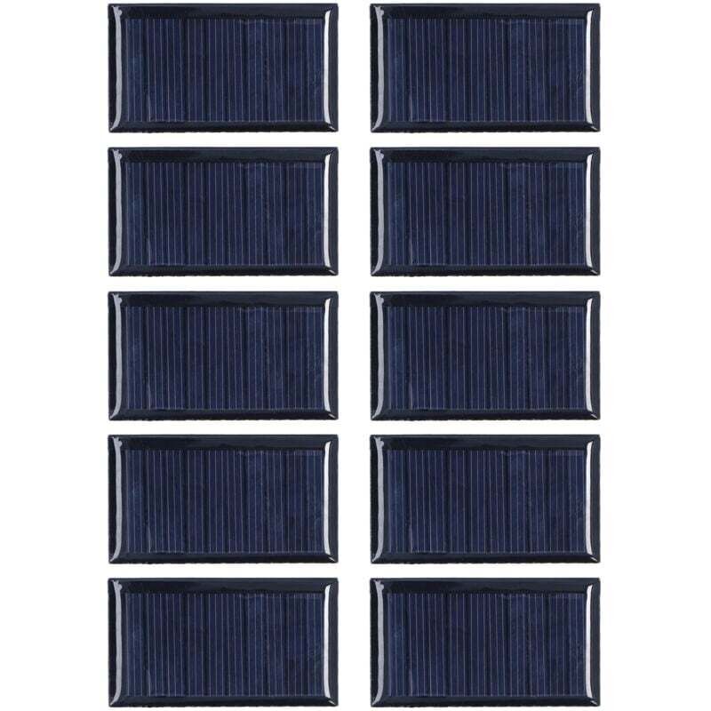 10 pcs Petite Cellule Solaire Résistant Aux Intempéries DIY Module De Panneau Solaire pour Projets Scientifiques Jouet Lumière 0.15 W 5 V