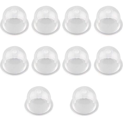 10 Pcs Pompe d'Amorage Pompe Ampoule, Carburateur Remplacer, Tondeuse à La Trononneuse Pompe à Essence Carburateur Pompe Universelle en Plastique Poire Piston Accessoires,