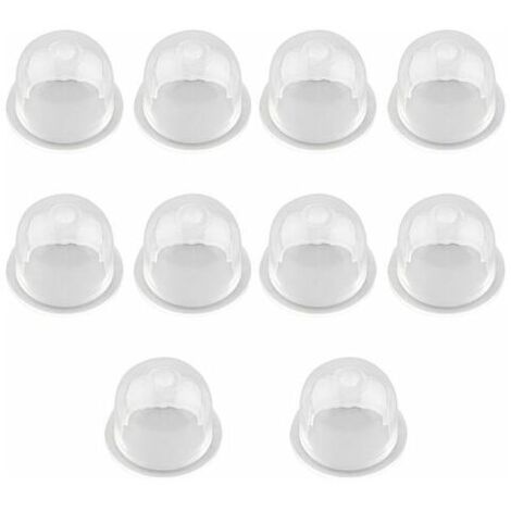 10 Pcs Pompe d'Amorçage Pompe Ampoule Carburateur Remplacer Huile Carburateur Tondeuse à La Tronçonneuse Pompe à Essence Carburateur Pompe Universelle en Plastique Poire Piston Accessoires